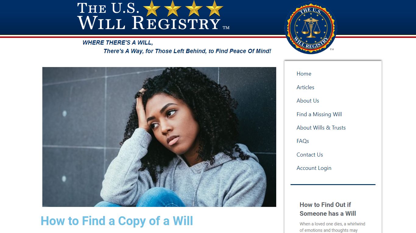 How to Find a Copy of a Will - The U.S. Will Registry