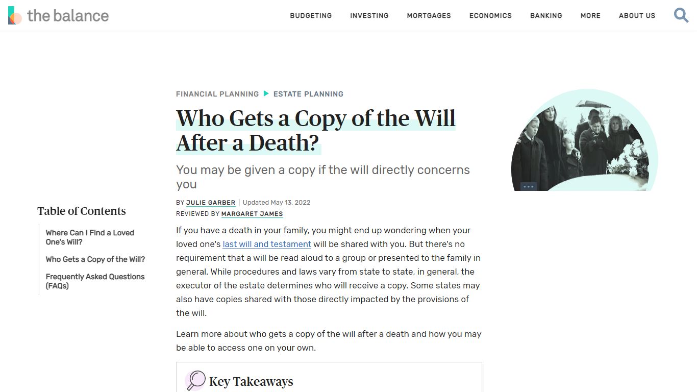 Who Gets a Copy of the Will After a Death? - The Balance